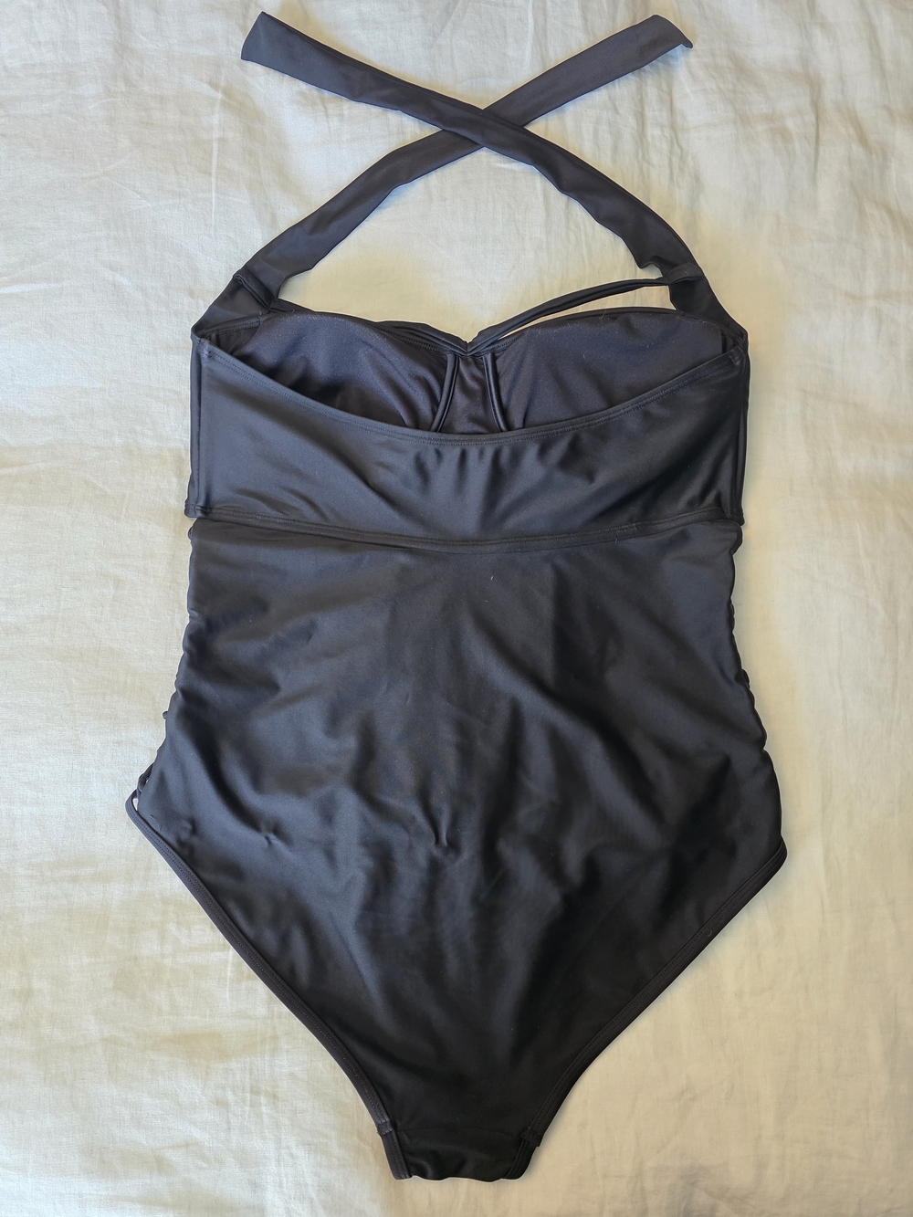 Swimsuits For All Boss Black Strappy One-Piece with Side Lattice - Picture 4 of 7